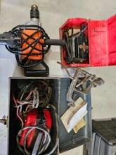 soldering tool, sander, drill, and misc