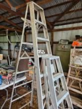 4 ft and 7 ft aluminum ladders