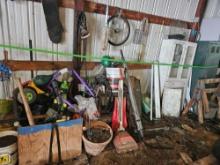 Miscellaneous lot including toys, cabinet, horses,