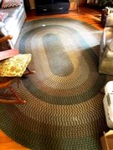 Large Farmhouse Braided Area Rug