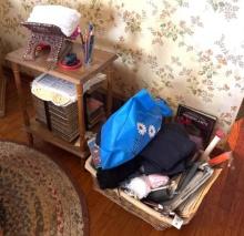 CDs Basket Small end table and more
