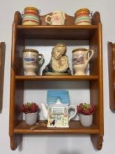 Shelf and Knick knacks in Kitchen