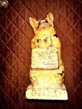 Vintage Hubley 1930's cast iron the wise pig bank