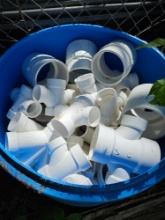barrel of pvc fittings