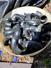 Tub of pvc fittings