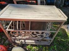 38 inch rolling patio cart