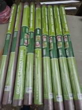 9 rolls of organic garden fabric