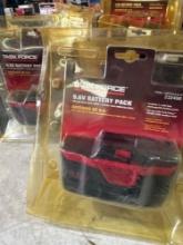 4- Task force 9.6 volt battery packs new