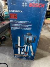 Bosch self leveling horizontal and vertical rotary laser with layout beam new
