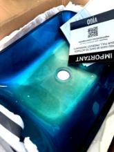 glass vessel bathroom sink