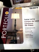Portfolio table lamp oil rubbed bronze finish
