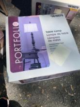 Portfolio table lamp oil rubbed bronze finish