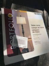 Portfolio table lamp oil rubbed bronze finish