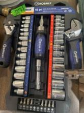 Kobalt 42 pc stubby tool set with shelf