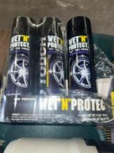 3- cans no touch wet n protector spray tire finish new