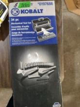 Kobalt 34 pc mechanical tool set new