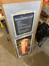 Teak garden lamp solid teak new