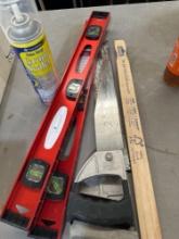 2- levelers 2-saws/paint stick/grout sealer