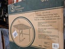 Children's square twenty four inch dining table