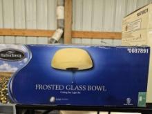 Frosted glass bowl
