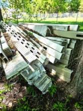 plastic post and rail lot