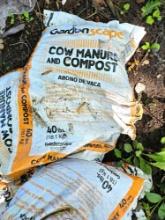 Approximately 7 bags of cow manure compost
