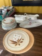 assorted saucers/dishes