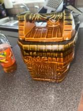 vintage McCoy cookie jar few small chips in lid