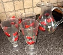 pitcher 4- glasses set