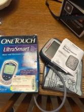 blood pressure monitor/ blood glucose monitor