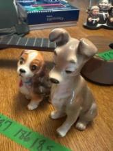 2 Walt Disney production dogs figurines