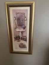 11x23 in Framed Signed Picture C. Winterle Olson