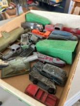 Assorted tootsie vehicles & Auburn rubber vehicles