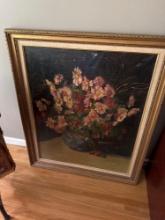 31x37 in Framed Flower Painting FR