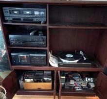 50x49 in Entertainment center with Stereo record player FR