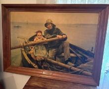 36x27 in signed pitcher The Helping Hand E. Renouf B1