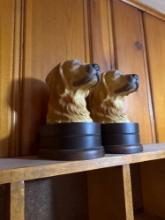 Golden retriever book ends B2