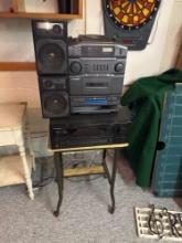 Stereo Speakers and stand Basement