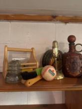 Record Coasters Tin Decanters and more Basement