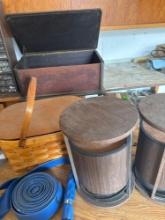Projector small trunk Picnic basket and more Garage