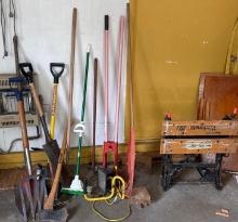 Yard Tools and Workmate 200 Garage