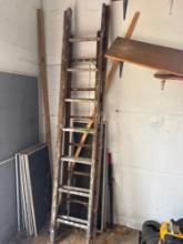 2- Wooden Painters Ladders Garage