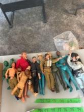 Assorted vintage 12 inch action figures /accessories