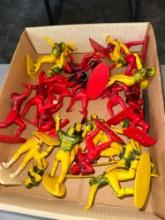 Vintage Marx football plastic figures