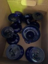 8- Deep Blue Margarita glasses