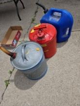 3 fuel cans