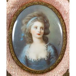 French and German Miniature Watercolor Portraits