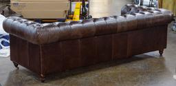 (Attributed to) Restoration Hardware 'Kensington' Leather Sofa