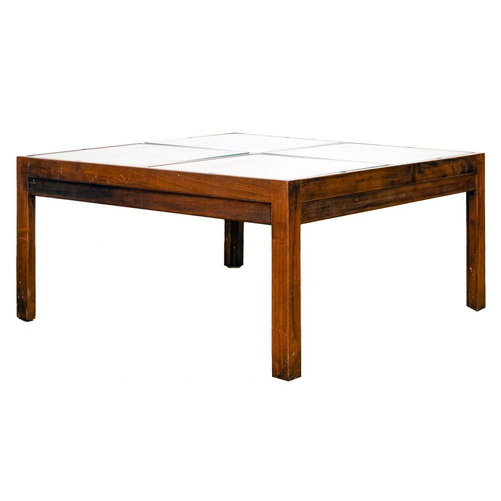 Walnut Vitrine Coffee Table