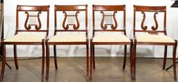Mahogany Harp Table and Chairs